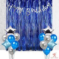 Today is your day message with handmade small paper hearts. 17 Pcs Blue And Silver Birthday Decoration Materials For Birthday Balloons For Decorations Party Supplies For Boys Girls Husband Wife Adults Party Propz Online Party Supply And Birthday Decoration Product Store