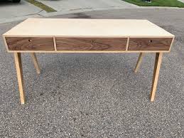 The best birch standing desks. Baltic Birch And Walnut Desk I Made For My Classroom Going Back To Set Up My Class Won T Suck As Much This Year Woodworking