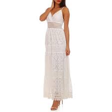 La plus grande sélection de nouveautés et d'offres seulement sur lyst.fr. Robe Longue Blanche En Dentelle Femme Pas Cher La Modeuse From La Modeuse On 21 Buttons