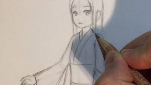 Kyoto animation nakano azusa kokumu. How To Draw Anime Clothing Girl In Kimono Yukata No Timelapse Youtube