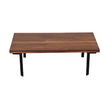 Furniture industrial coffee table pipe legs style with wheels iron, source: 60 Off West Elm West Elm Industrial Coffee Table Tables