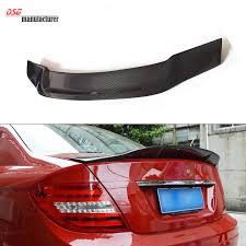 Mercedes W204 Renntech Style Carbon Fiber Replacement Trunk Spoiler For 2007 2013 Benz C180 C 200 C 260 C300 Gloss Black Mercedes Benz Carbon Fiber