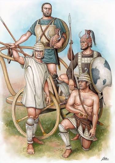 LATE BRONZE AGE. Mycenaean warriors.