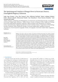 Jenis data yang digunakan adalah data primer yang langsung didapat dari observasi di perusahaan pada bulan oktober november 2009. Pdf The Spatiotemporal Analysis Of Dengue Fever In Purwosari District Gunungkidul Regency Indonesia