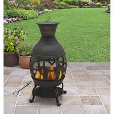 Shop wayfair for the best outdoor fire chimney. Better Homes And Gardens Cast Iron Chiminea Antique Bronze Walmart Com Walmart Com