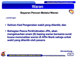 Suruhanjaya perkhidmatan awam spa menerusi laman sesawang rasminya telah mengeluarkan hebahan jawatan kosong sebagai pembantu pembantu tadbir kewangan gred w19 di jabatan perkhidmatan awam (jpa) dimana bagi yang berminat boleh membuat permohonan di laman. Bahagian Pasca Perkhidmatan Jabatan Perkhidmatan Awam Ppt Download