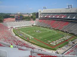 sanford stadium view from upper level 325 vivid seats