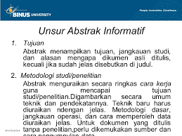 Tampilan (menggunakan bahasa standar dan penulisan yang rapih) contoh abstrak indikatif aids dalam profesi. Pembuatan Dokumentasi Informasi Abstrak Kata Kunci Pertemuan Ppt Download
