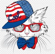40 funny and cute pictures of animals wearing glasses. Cat Kitten Hello Kitty Cuteness Fashion Sketch Material Animal White Cat Wearing Cap And Sunglasses Illustration Tshirt Fashion Girl Png Pngegg