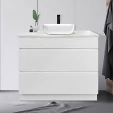 Free standing bathroom sink cabinets. 90cm 2 Drawer Bathroom Vanity Cabinet Solid Boards Only Arova