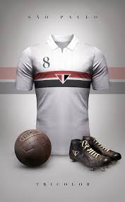 Camisa De Treino Do São Paulo Futebol Clube Designer Cria Camisas Classicas Para Grandes Clubes Da America Do Sul E Europa Futebol Vintage Camisa Retro Sao Paulo Futebol Clube