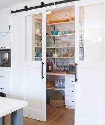 extremely cool pantries with barn doors