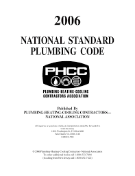 For more information, please click here. National Standard Plumbing Code