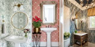 426x640 powder room traditional powder room baltimore by elizabeth. Powder Room Wallpaper That Pops