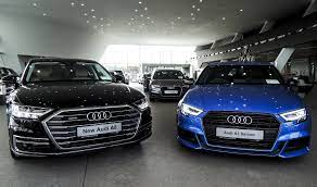 Audi A8 In Black And Audi A3 Saloon In Blue Audi A8 Audi Audi A3