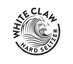 White Claw Raspberry Crescent Crown Print Stickers Temporary Tattoo Hard Seltzer