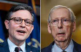 House Speaker Johnson and Mitch McConnell are