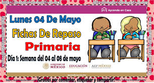 Aprende en casa con paco. Fichas De Repaso Para Todos Los Grados De Primaria Aprende En Casa Del Lunes 04 De Mayo Material Educativo