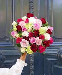 Mariage fleur fleurs rose bouquet anniversaire invitation romantique printemps saint valentin. Bouquet Belleville Classique