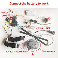 Wholesale Brand Children Electric Car Diy Accessories Wires And Gearbox 12v Self Made Toy Car Full Set Of Parts For Electric Car Kids Ride On At 96 47 Dhgate Com