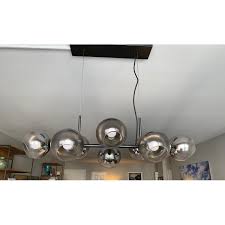 This sale is a unique opportunity to bring home. West Elm Staggered Glass 8 Light Antique Bronze Chandelier Aptdeco