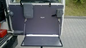 Land Rover Defender Chequer Plate Door Card With Folding Shelf Off Sklep Eu 564 Land Rover Defender Tapicerka Drzwi Bagaznika Html Acampamento Carros