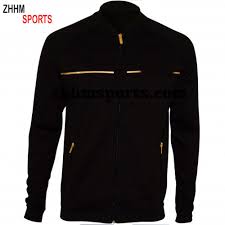 Black And Gold Tracksuit Cotton Zip Tracksuit Jacket Black Gold Training Jogging Wear Tracksuit Jacket Track Suit Men Tracksuit