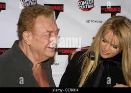 Rodney Dangerfield and wife Joan " Comedy Idol Award" at the " The Commies  Awards " at the Sony Studio in Los Angeles. November 22, 2003.
