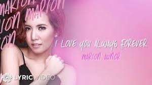 2 users explained always forever meaning. Chords For I Love You Always Forever Marion Lyrics