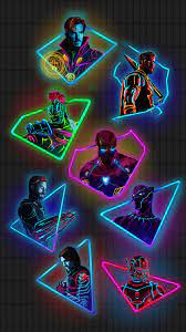 Daily additions of new, awesome, hd abstract wallpapers for desktop and phones. Marvel Neon Wallpapers Wallpaper Cave