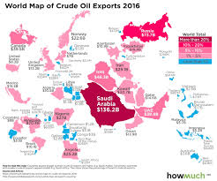 Mapped The World S Biggest Oil Exporters Business Insider World Oil Big Oil Map