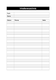 14 inhaltsverzeichnis ohne datum zum ausdrucken. Inhaltsverzeichnis Vorlage Gratis Word Und Pdf Vorlage Vorla Ch
