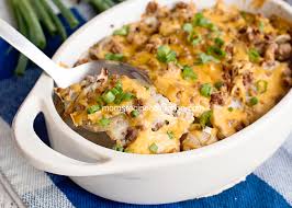 Press into a loaf pan. Easy Ground Beef Potato Casserole Moms Recipe Collection