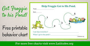 Free Single Behavior Chart Frog To Pond Acn Latitudes