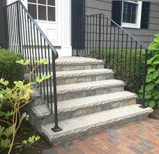 Precast Concrete Steps Retaining Walls Railings Pillar Posts Iron Railings Outdoor Front Porch Steps Porch Railing Designs