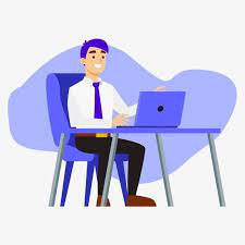 Jobs Overtime Office Computer Job Clipart Business Go To Work Png And Vector With Transparent Background For Free Download Computer Vector Character Design Computer Jobs