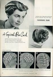 A Spiral Pin Curl Vintage Hairstyles Pin Curls Retro Hairstyles