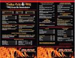 Bbq menu