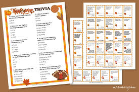 This first printable consists of 10 questions. 60 Thanksgiving Trivia Questions And Answers Printable Mrs Merry