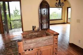 Copper is a sustainable material, so if the reality of your bold copper countertop proves too much to handle, you can rest assured that once it's hit the scrap yard it won't go to waste. Copper Kitchen Countertops Pros Cons Designing Idea