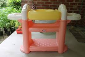 Vintage Little Tikes Changing Table Highchair Bathtub Child Size Little Tikes High Chair Preschool Toys