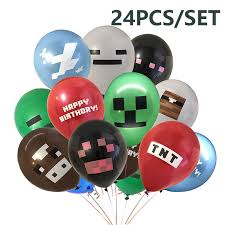 The new lab table allows players to combine compounds and minecraft items . Minecraft Series Balloons Set For Bithday Party Creeper Enderman 24pcs Set Shopee Malaysia
