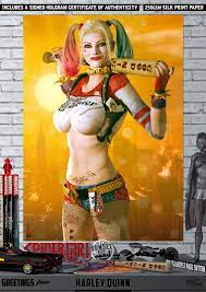 Harley Quinn SEXY Margot Robbie Suicide Squad DC Comic A3 Signed Print  Gotham | eBay