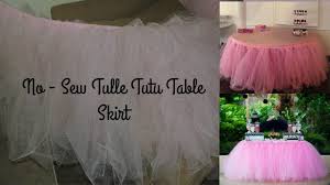 No Sew Tulle Tutu Table Skirt Tutu Table Skirt Diy Tutu Table Skirt Table Skirt