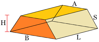 Volume Of A Trapezoidal Prism Formula And Examples Trapezoidal Prism Prism Formula