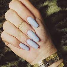 Kylie Jenner Light Blue Nails Steal Her Style Blue Nails Kylie Jenner Nails Light Blue Nails