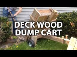 Homemade garden cart from a pallet and some wheels from harbor freight.where i live, skid and pallet are used interchangably. Deck Wood Dump Cart 7 Steps With Pictures Instructables