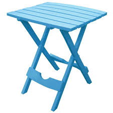 This Pool Blue Folding Side Table In Durable Patio Furniture Plastic Resin Is Excellent For Durable Patio Furniture Patio Furniture Layout Blue Patio Furniture