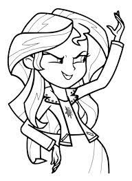 My little pony equestria girls is an enlivened element film featuring characters looking like the primary cast of my little pony friendship is magic as adolescent human young ladies. Rainbow Rocks Sunset Shimmer Character Coloring Page My Little Pony Coloring Pages
