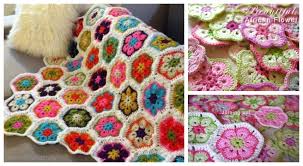 Free crochet pattern rainbow blanket. Crochet African Flower Blanket Free Crochet Patterns